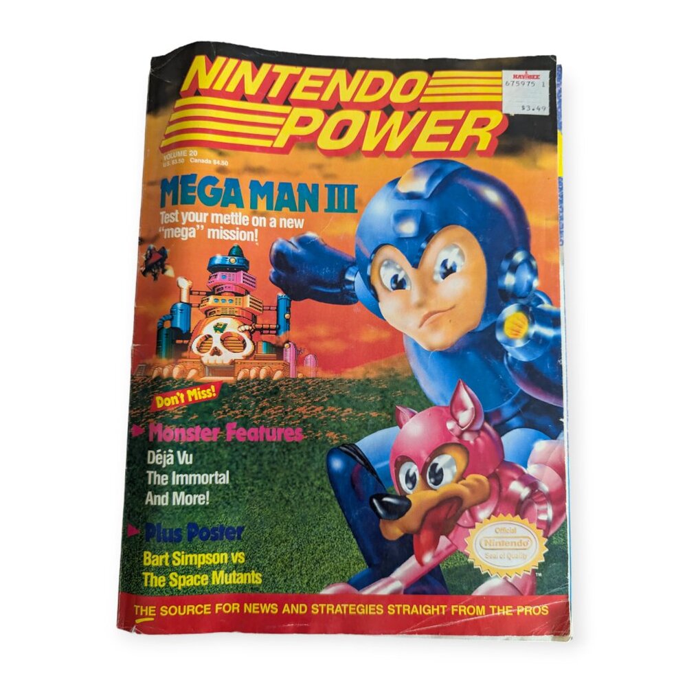 Vintage January 1991 Nintendo Power Volume 20